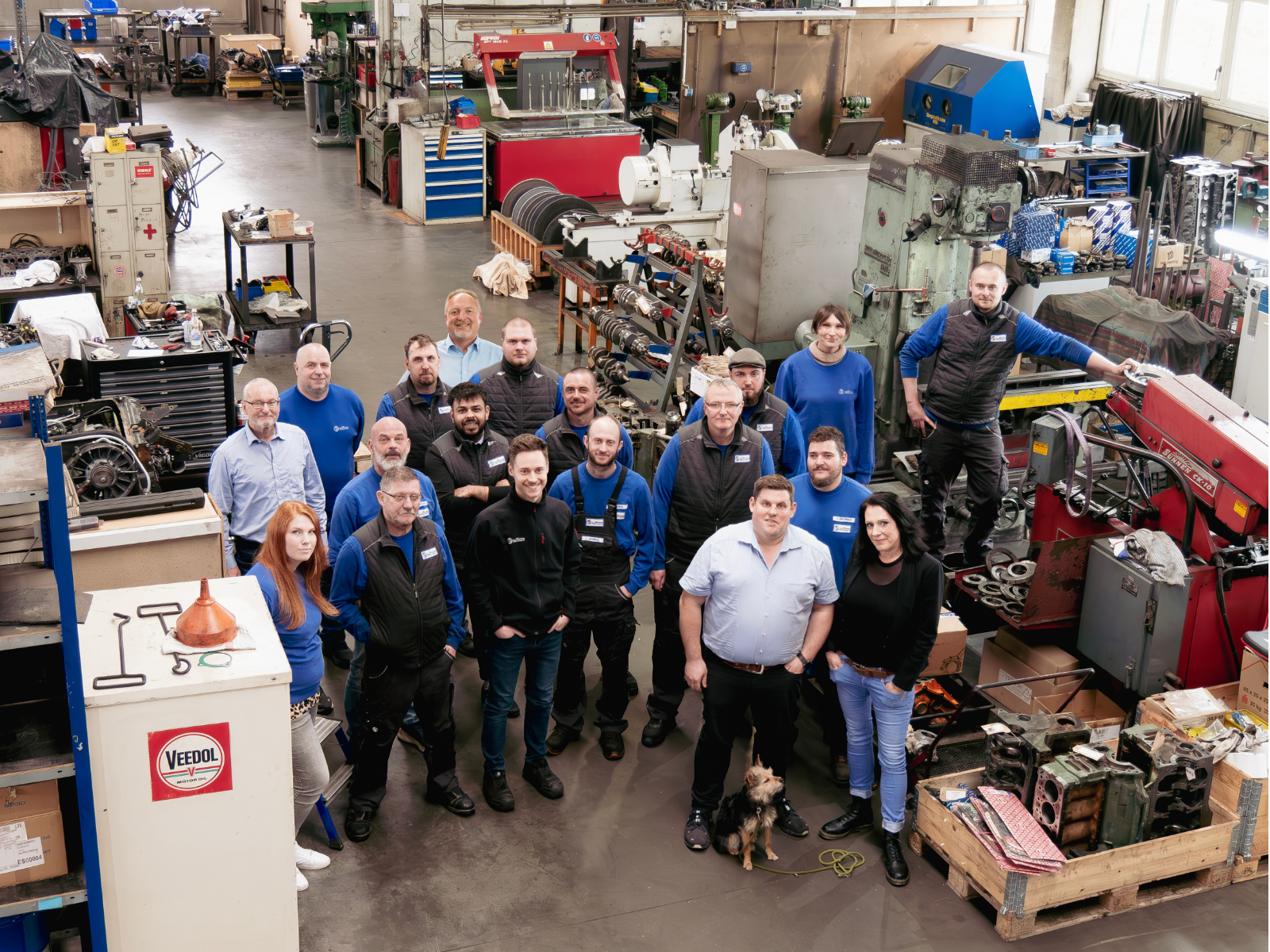 Motoren Michaelis Gruppenbild Werkstatt
